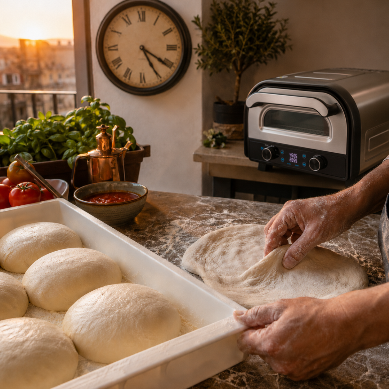 A tökéletes nápolyi pizzatészta idővonala – hogyan ütemezd a dagasztást és a kelesztést