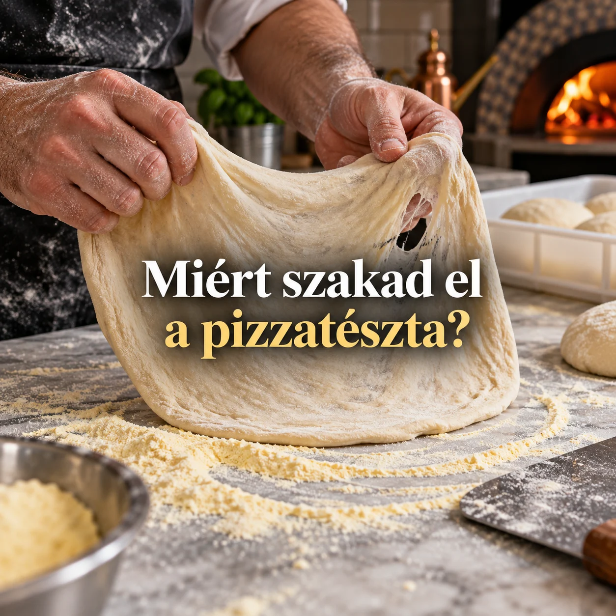 Miért szakad, ragad vagy ugrik vissza a pizzatészta nyújtáskor?